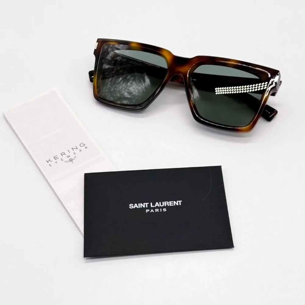 NEW SAINT LAURENT SL610 003 UNISEX HAVANA GREEN SAINT LAURENT SL 610 003